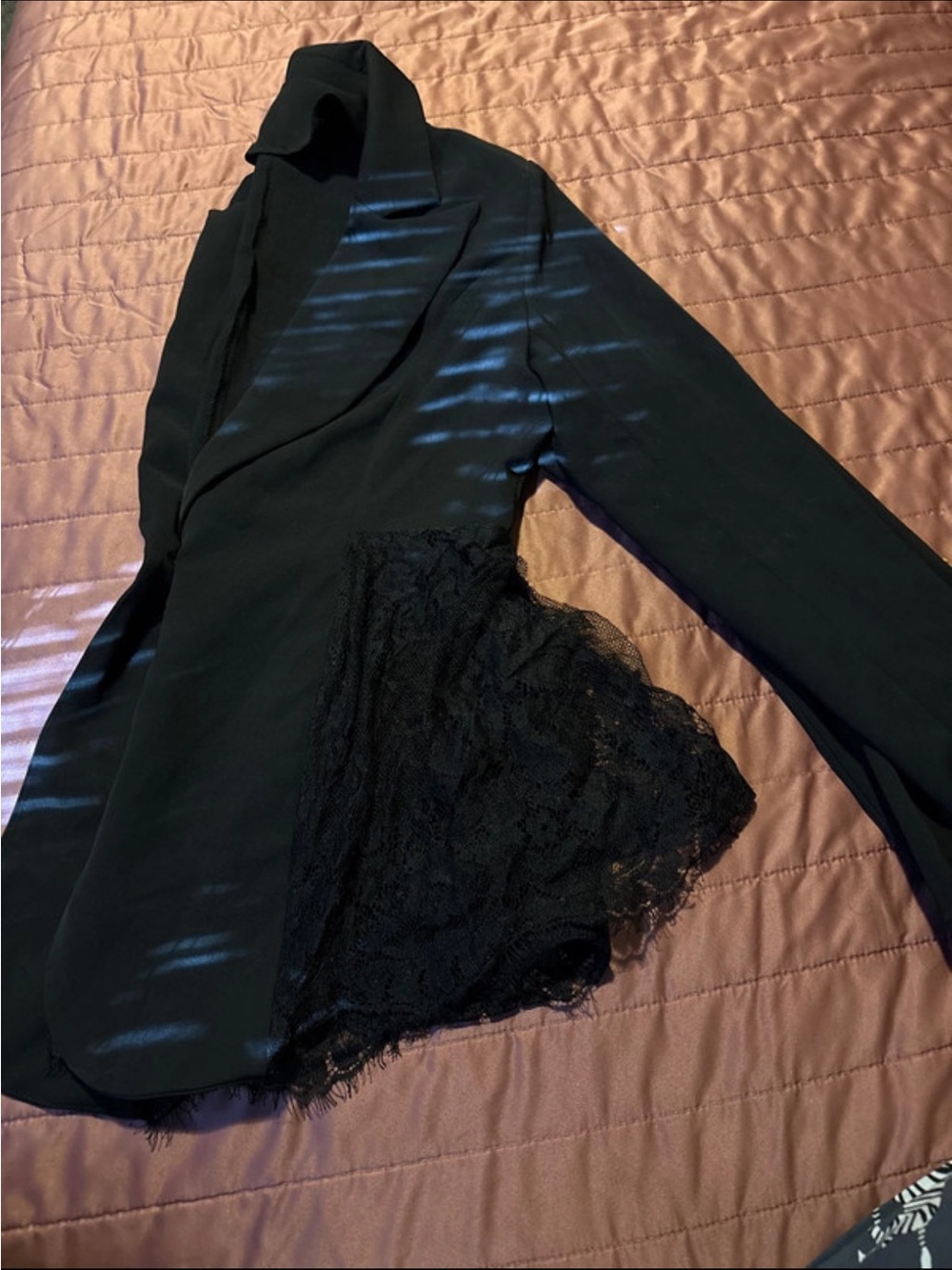 Black Lace-Trim Women’s Skirt
